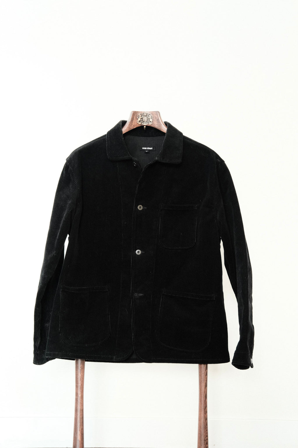 Evan Kinori  - Three Pocket Jacket  - Black Cotton Corduroy
