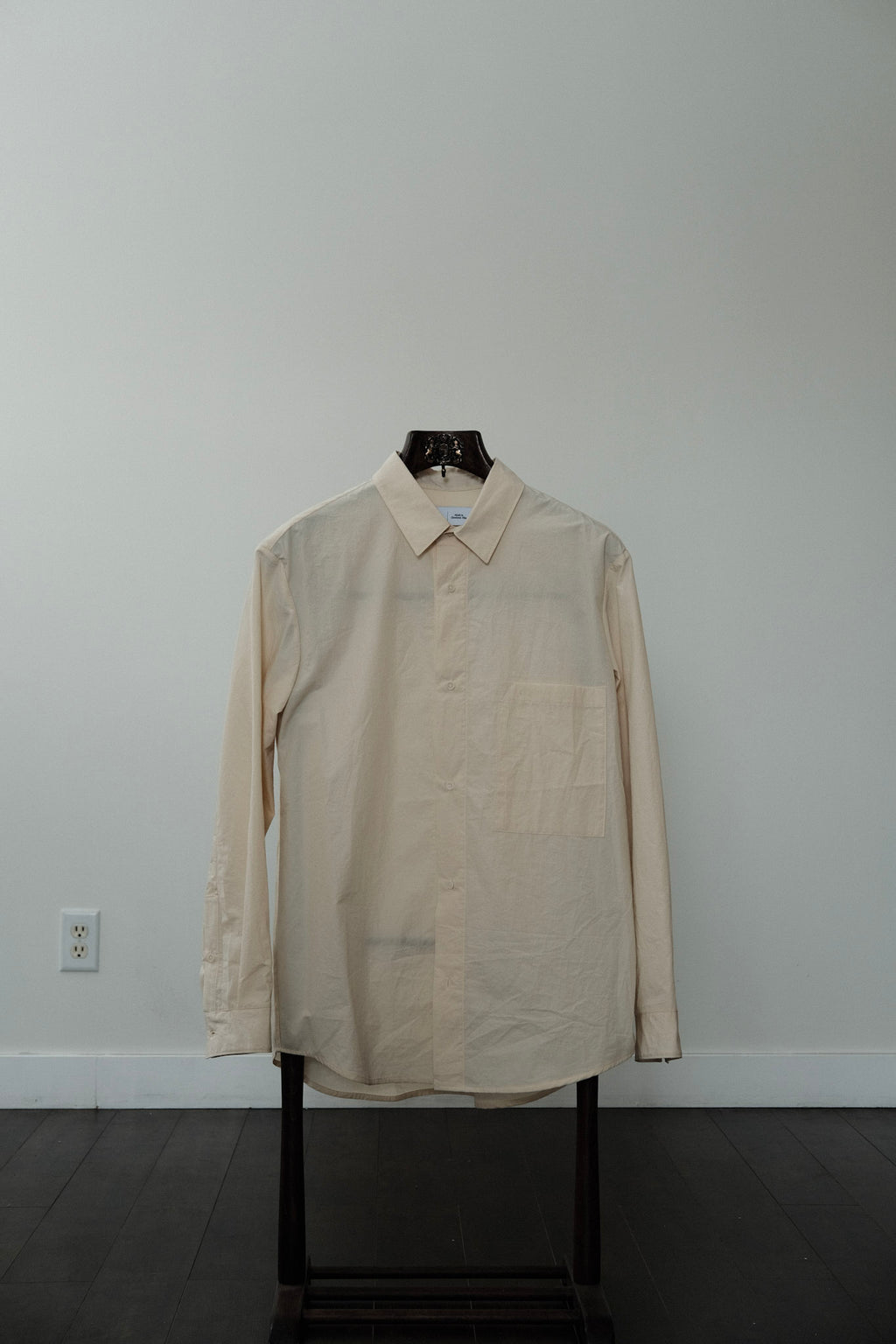 William Frederick  - Office Shirt  - Cotton Wool Typewriter - Cream