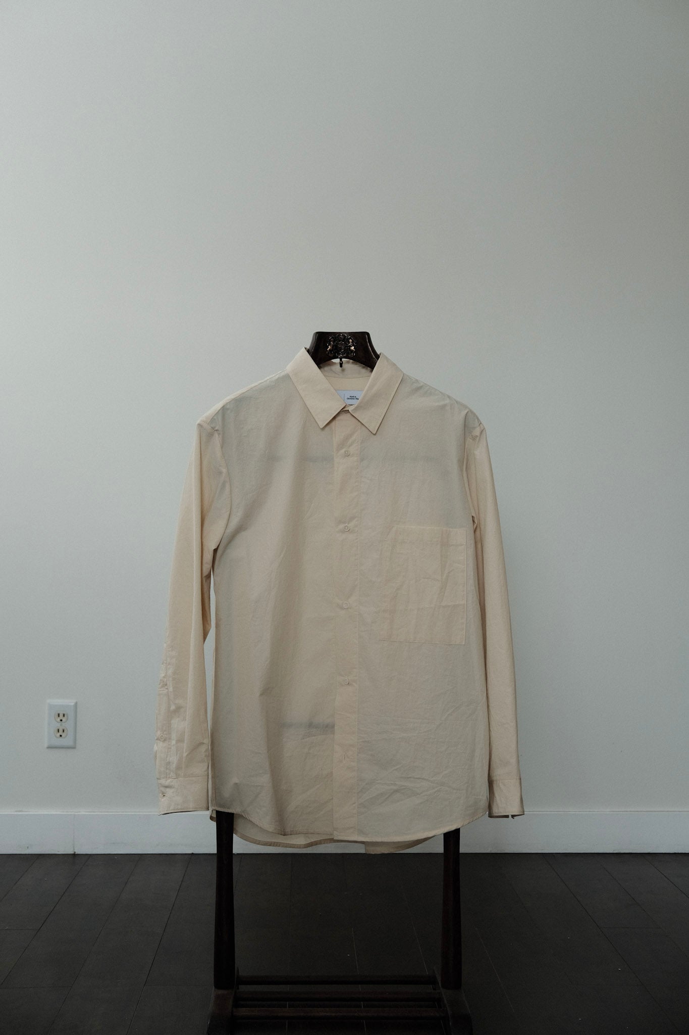 William Frederick  - Office Shirt  - Cotton Wool Typewriter - Cream