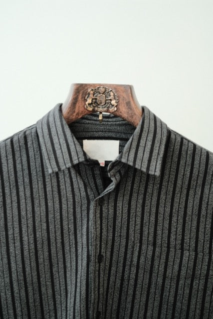 Yoko Sakamoto - Classic Shirt - Black Striped Cotton