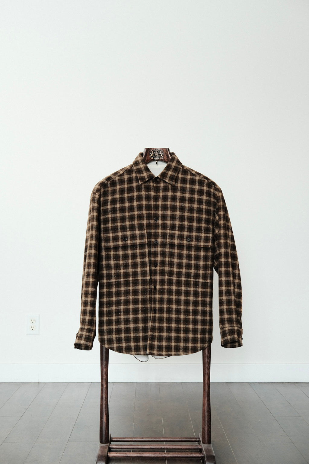 Evan Kinori  - Big Shirt (Lined) - Irish Wool Tweed