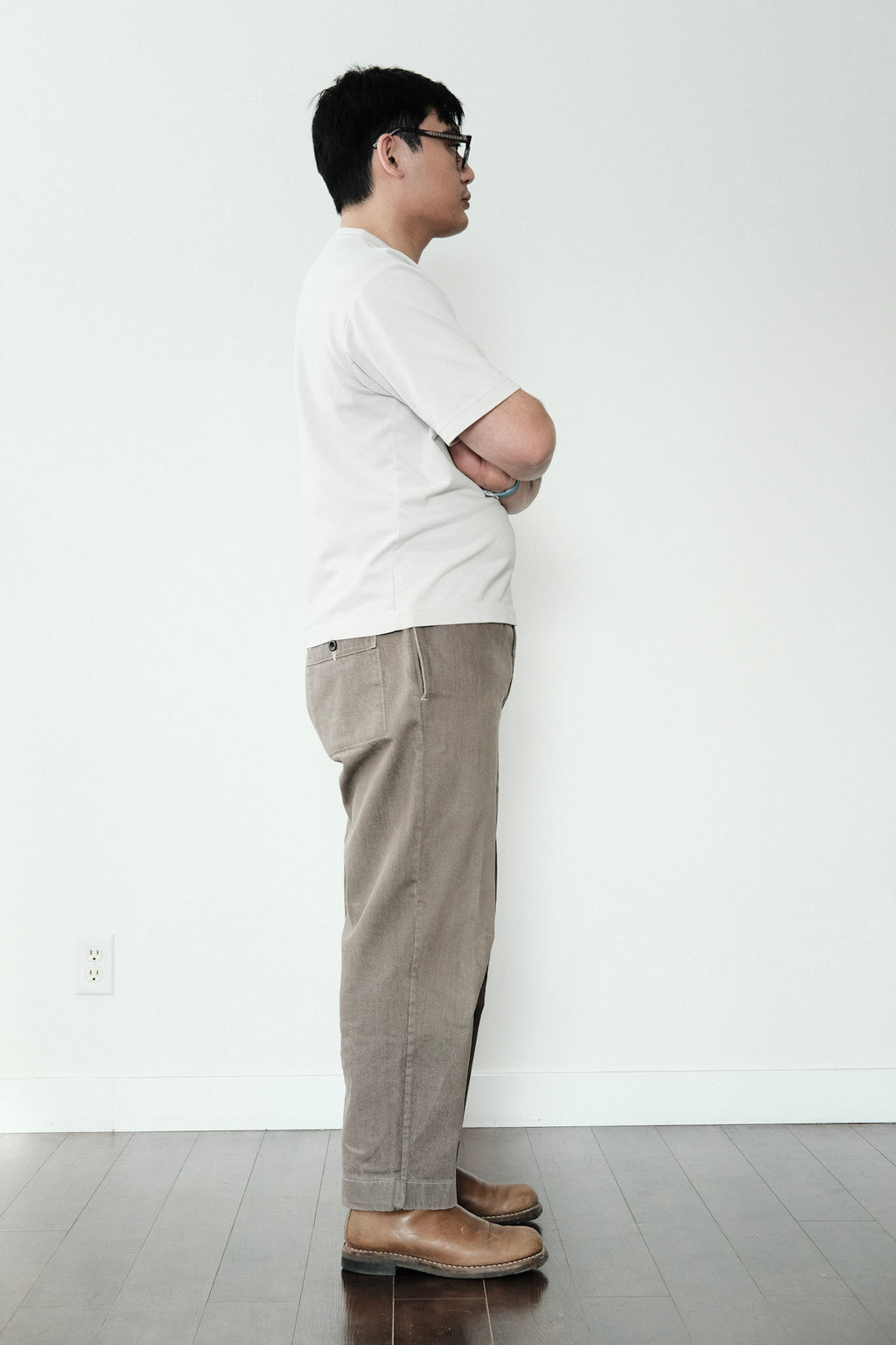 Evan Kinori - Elastic Pant - Brown Organic Cotton Denim