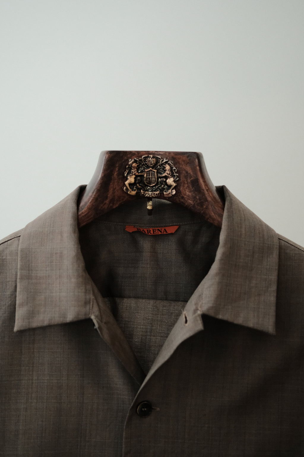 Barena Venezia - Donde Triola Shirt - Plain-woven Virgin Wool - Brown