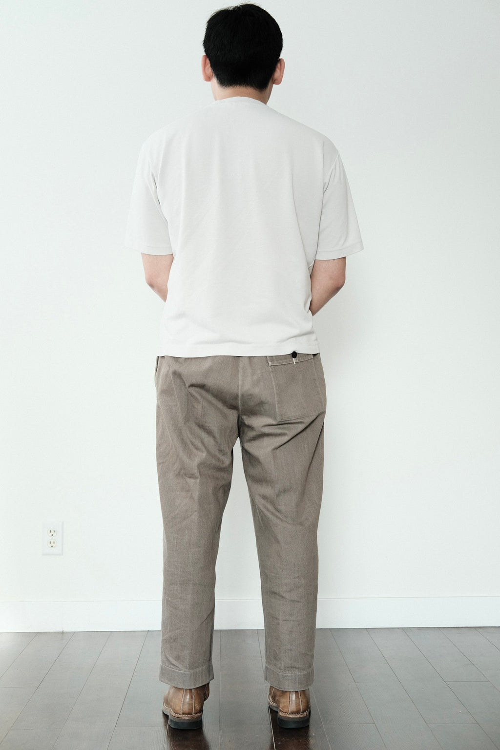 Evan Kinori - Elastic Pant - Brown Organic Cotton Denim