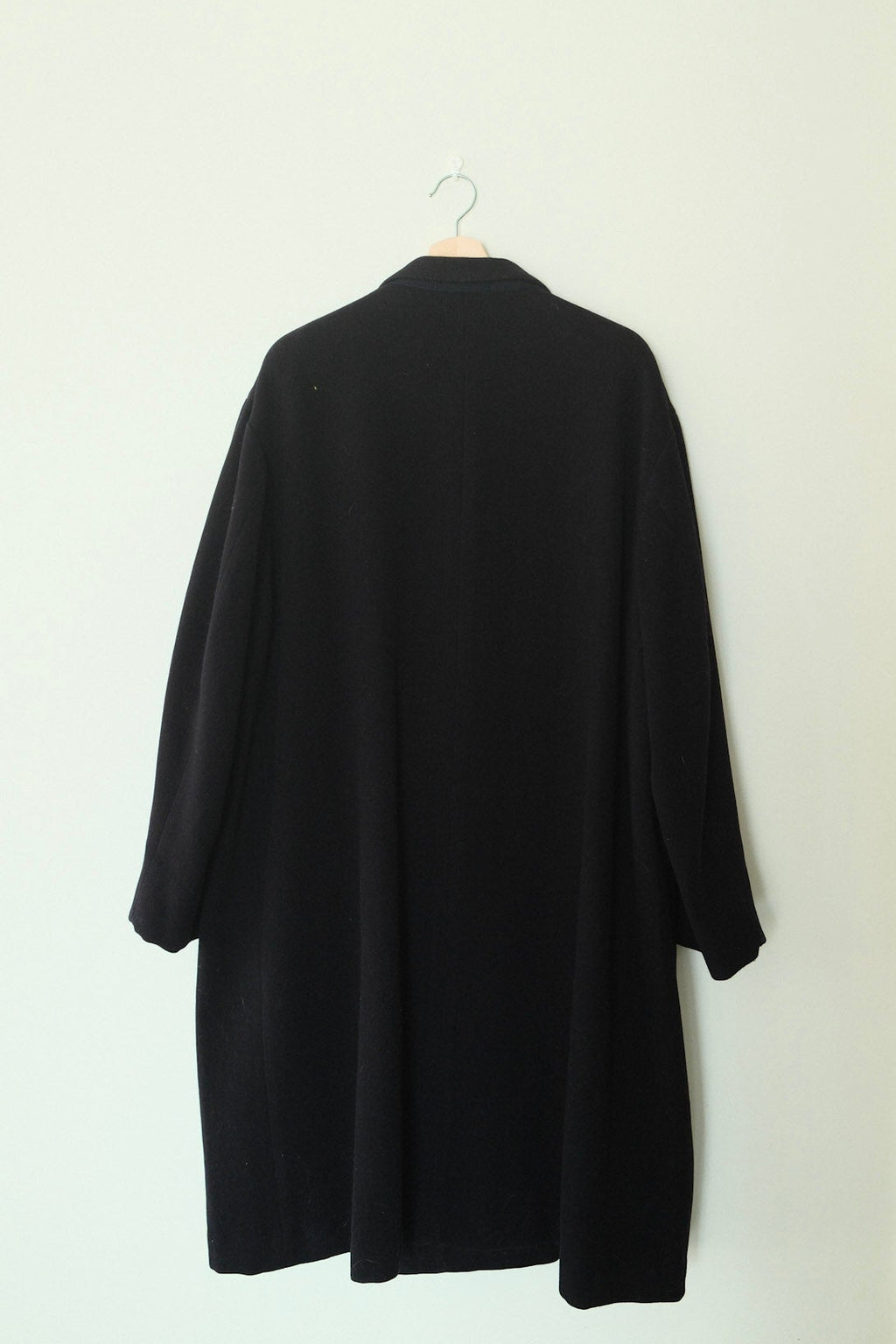 Y's for Men - Double Breasted Coat - Navy Wool