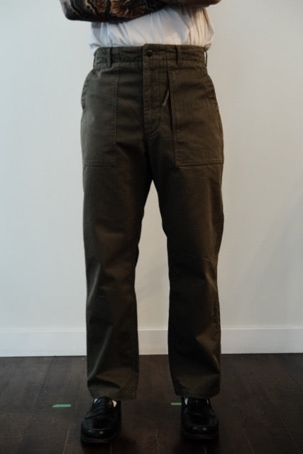Engineered Garments - Fatigue Pants - Cotton Herringbone Twill - Olive