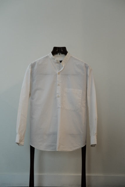 Evan Kinori  - Pop Over Shirt - Organic Cotton Typewriter