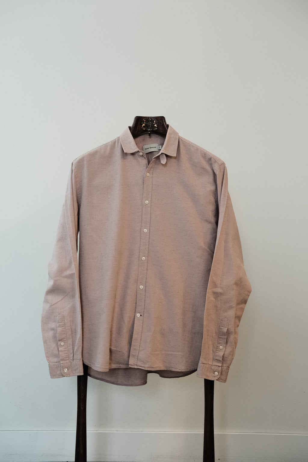 Oliver Spencer - Clerkenwell Tab Shirt - Cotton/Linen - Pink