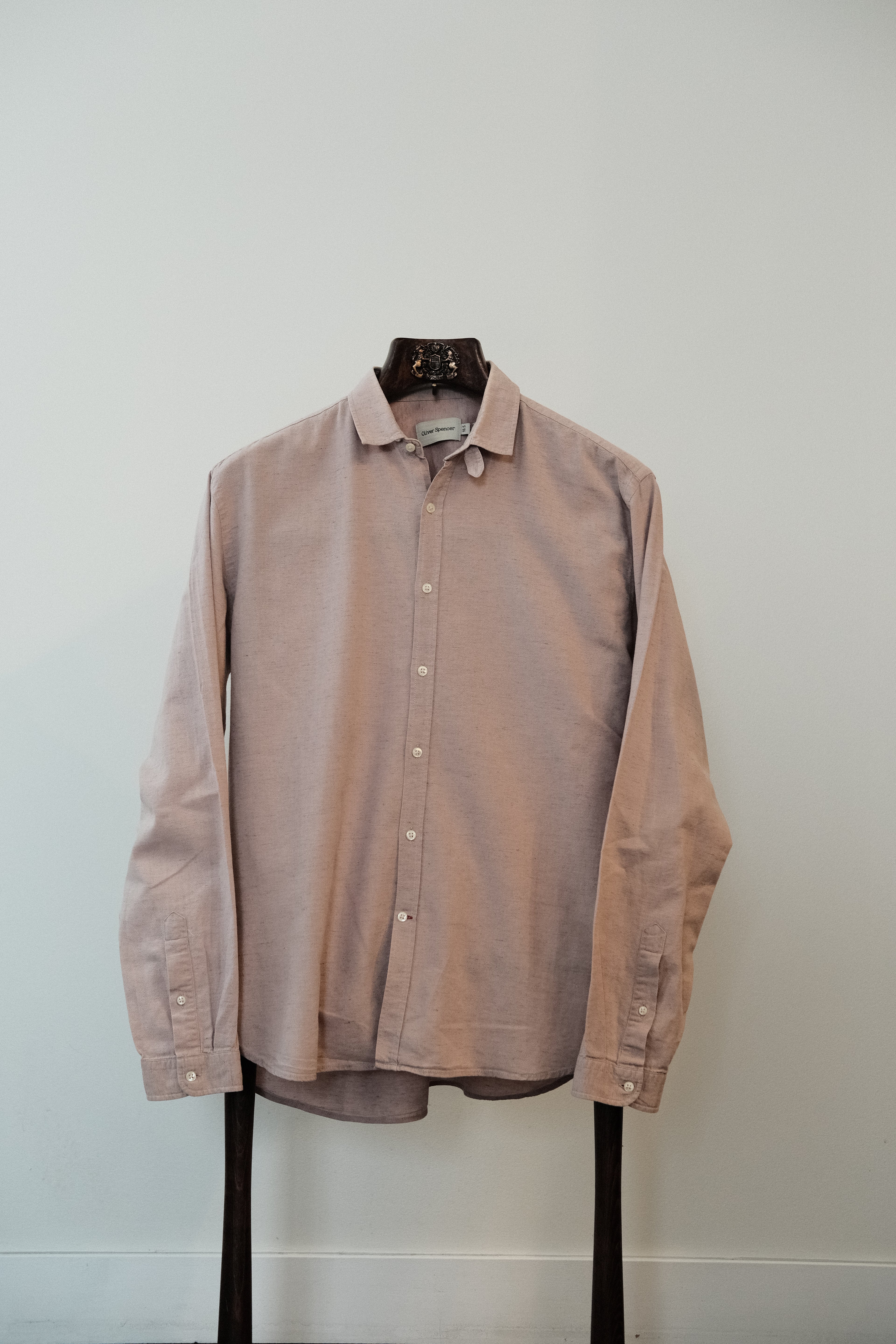 Oliver Spencer - Clerkenwell Tab Shirt - Cotton/Linen - Pink