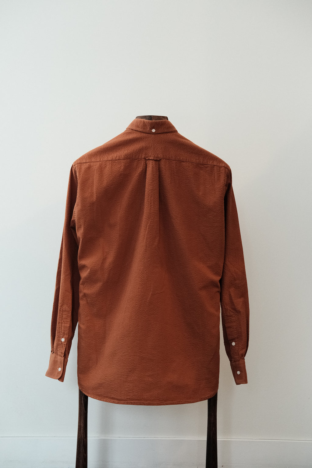 Gitman Bros - Oxford Shirt - Cotton Seersucker - Orange