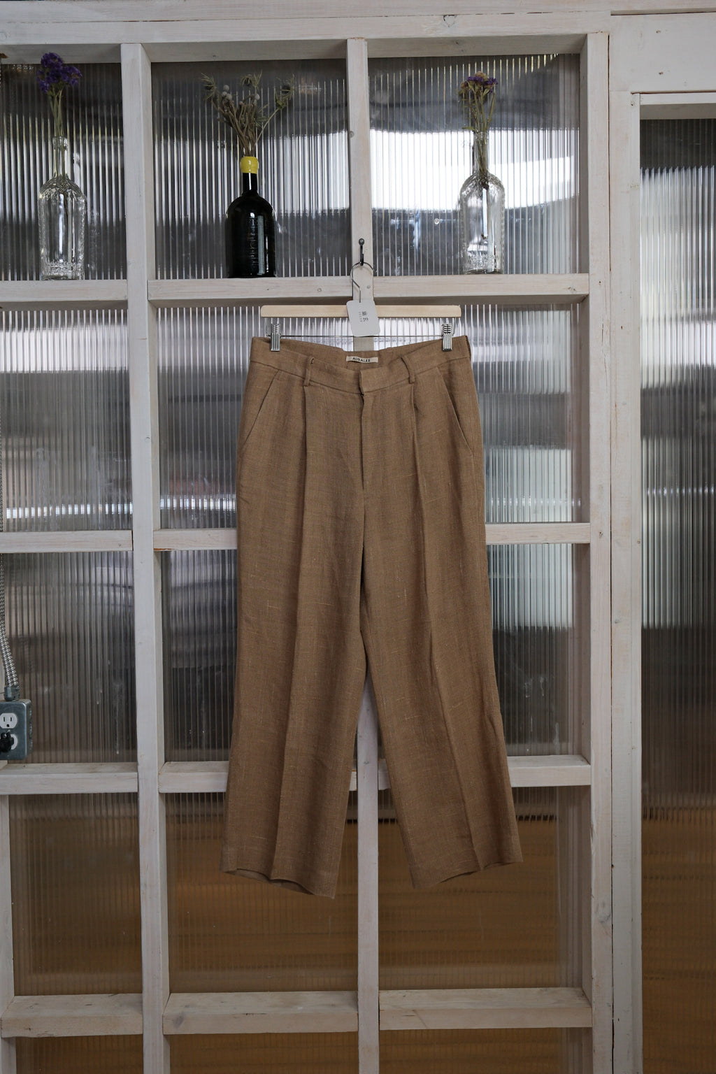 Auralee  - Pleated Trousers  - Linen Silk