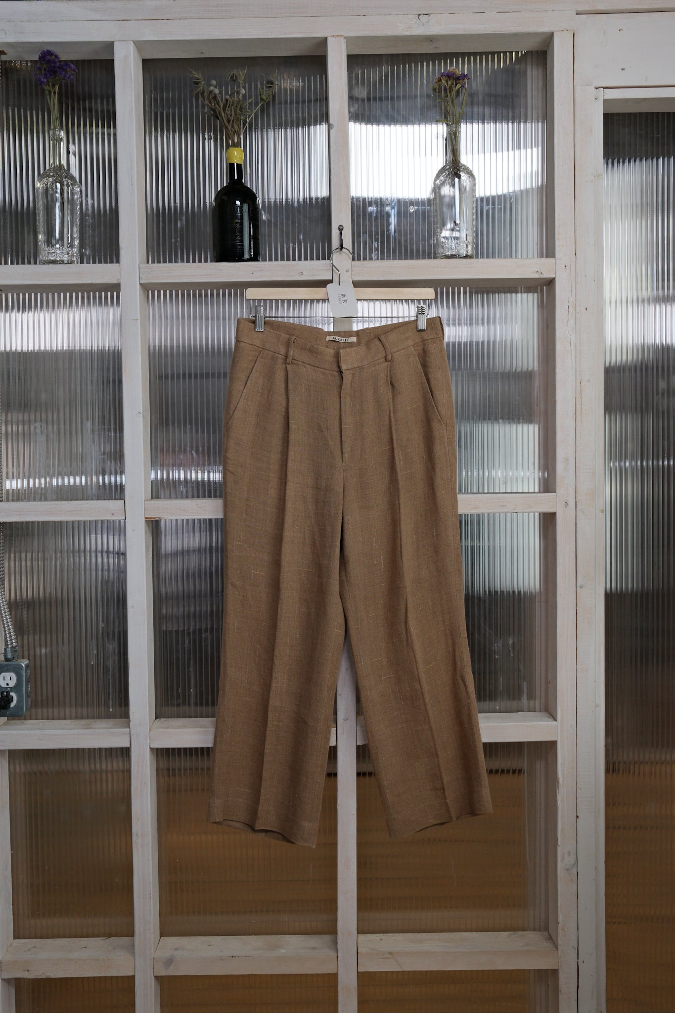 Auralee  - Pleated Trousers  - Linen Silk