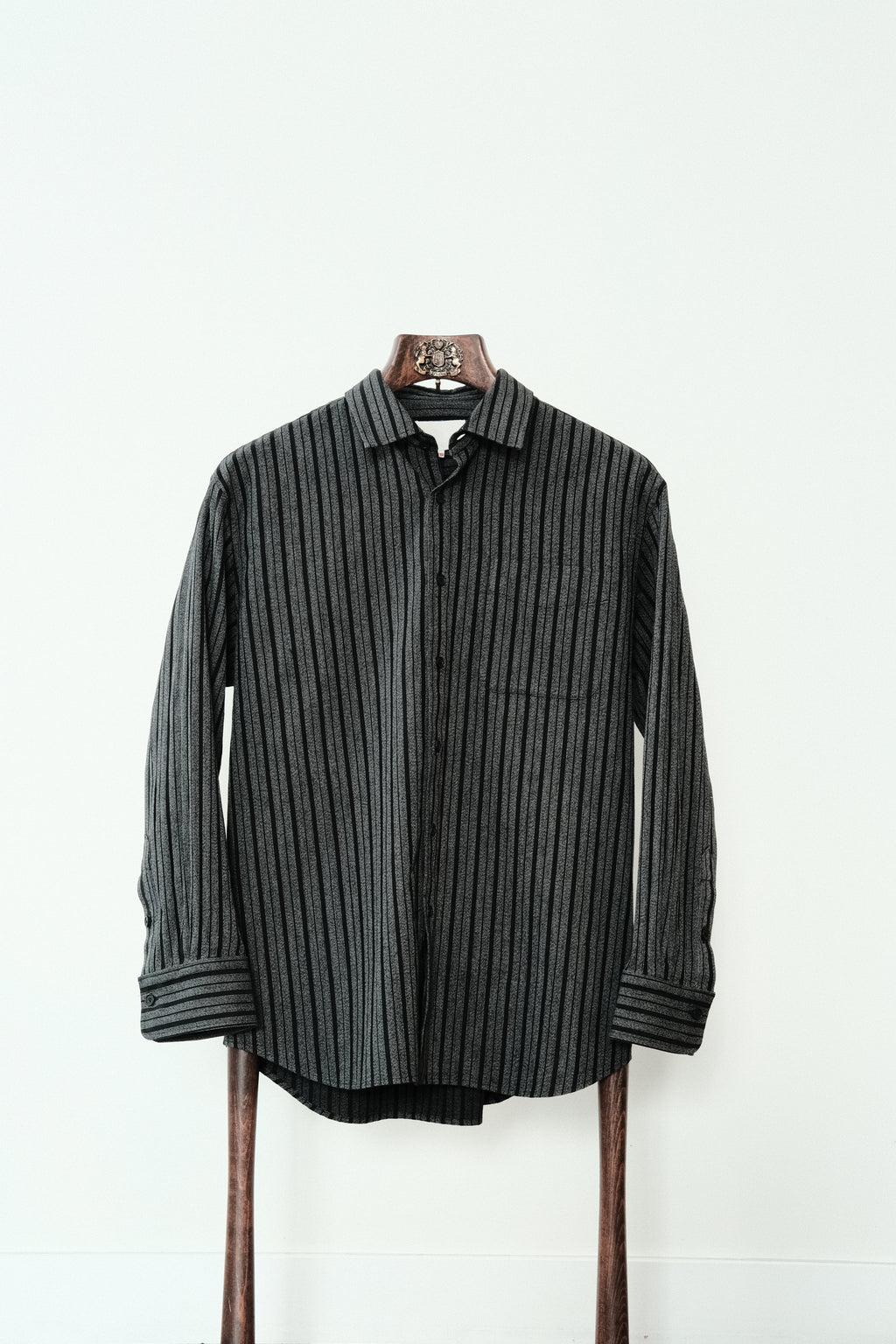 Yoko Sakamoto - Classic Shirt - Black Striped Cotton