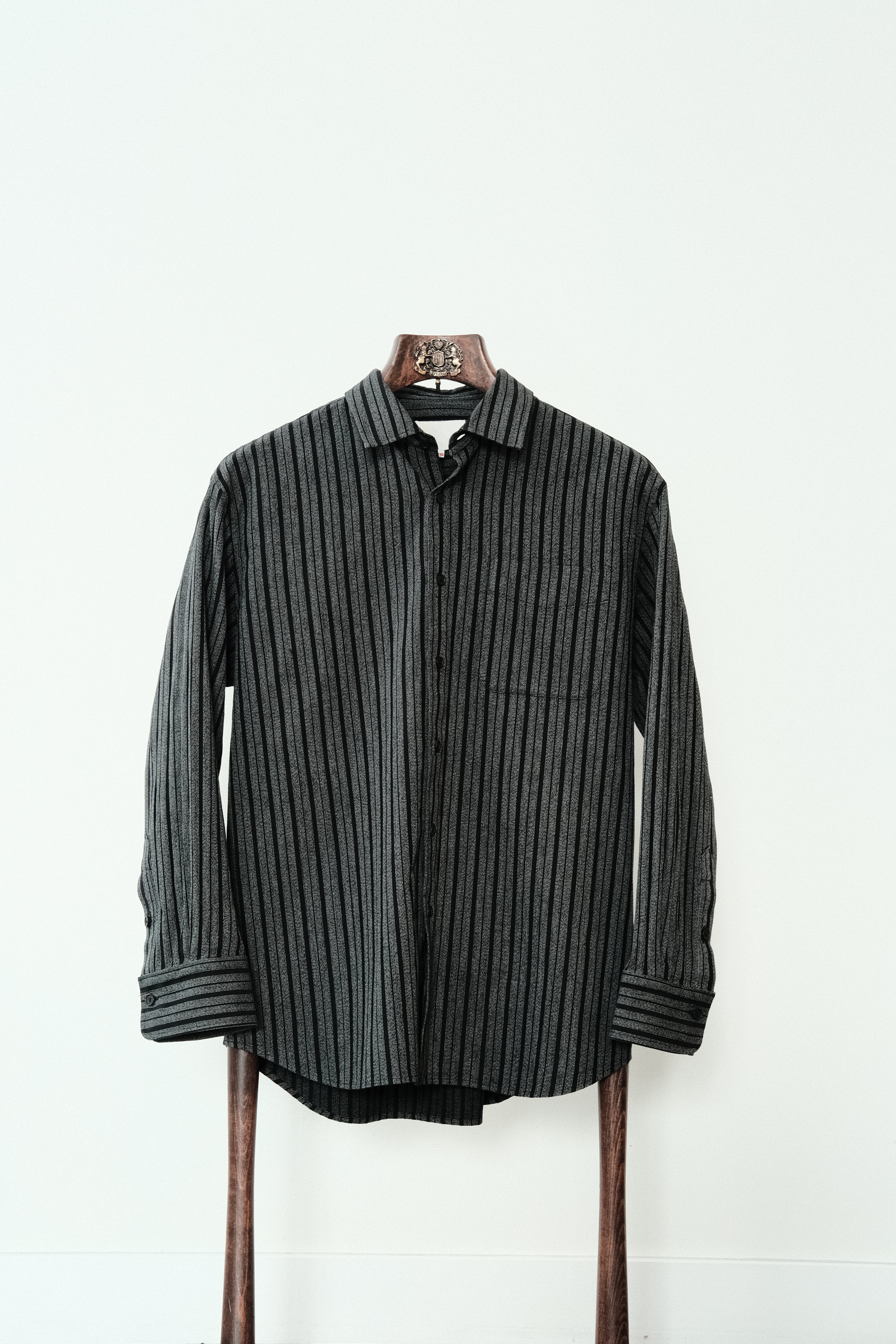 Yoko Sakamoto - Classic Shirt - Black Striped Cotton