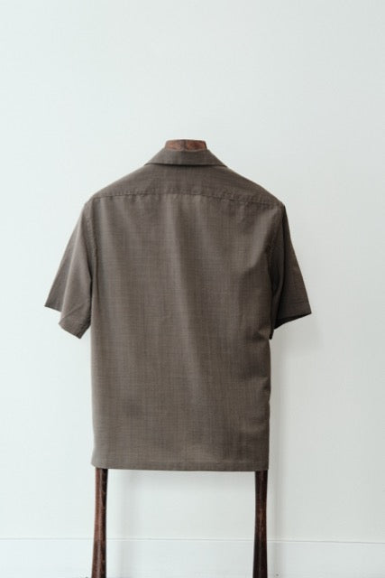 Barena Venezia - Donde Triola Shirt - Plain-woven Virgin Wool - Brown