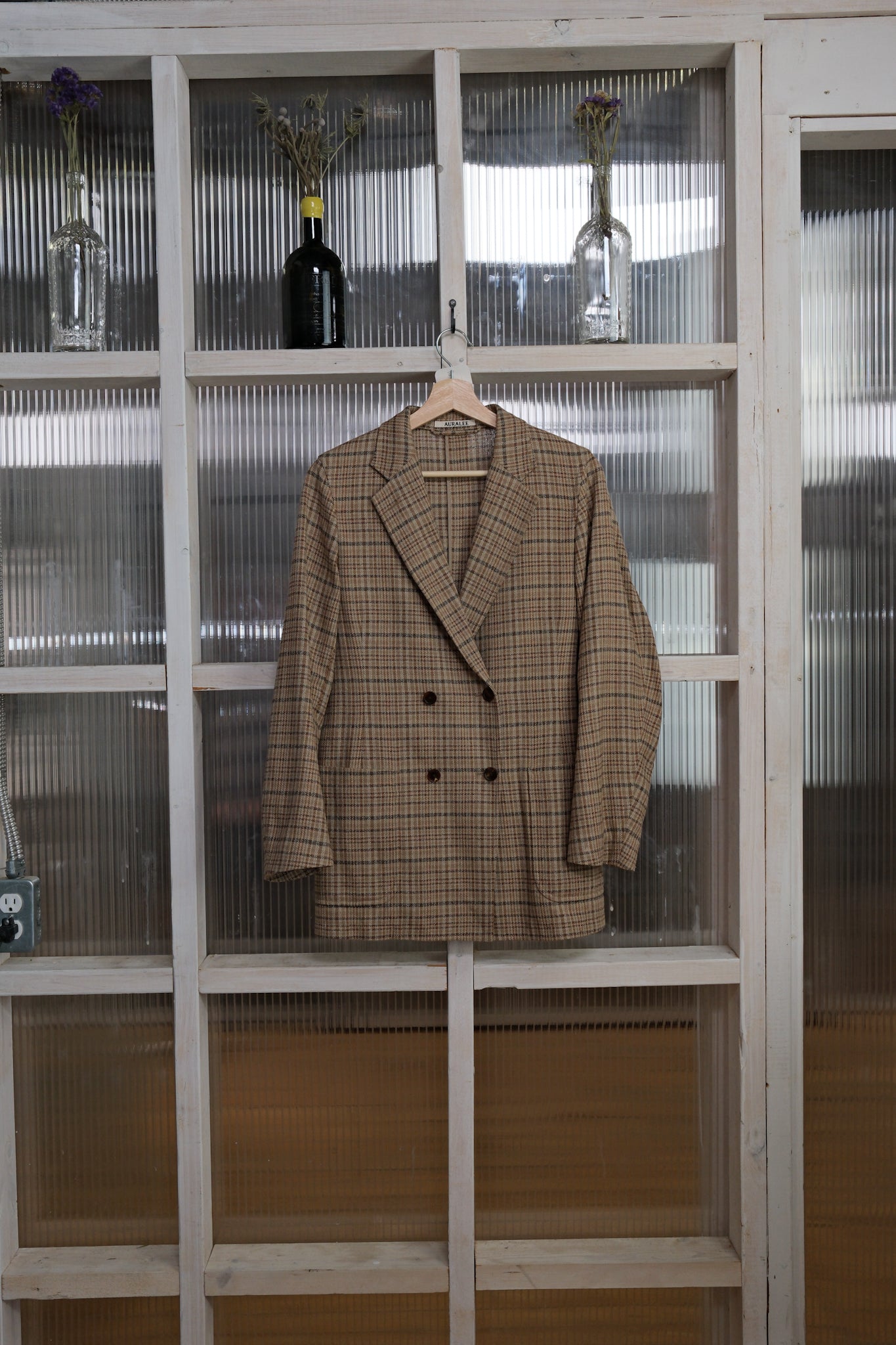 Auralee  - Double Breasted Suit - Silk Plaid