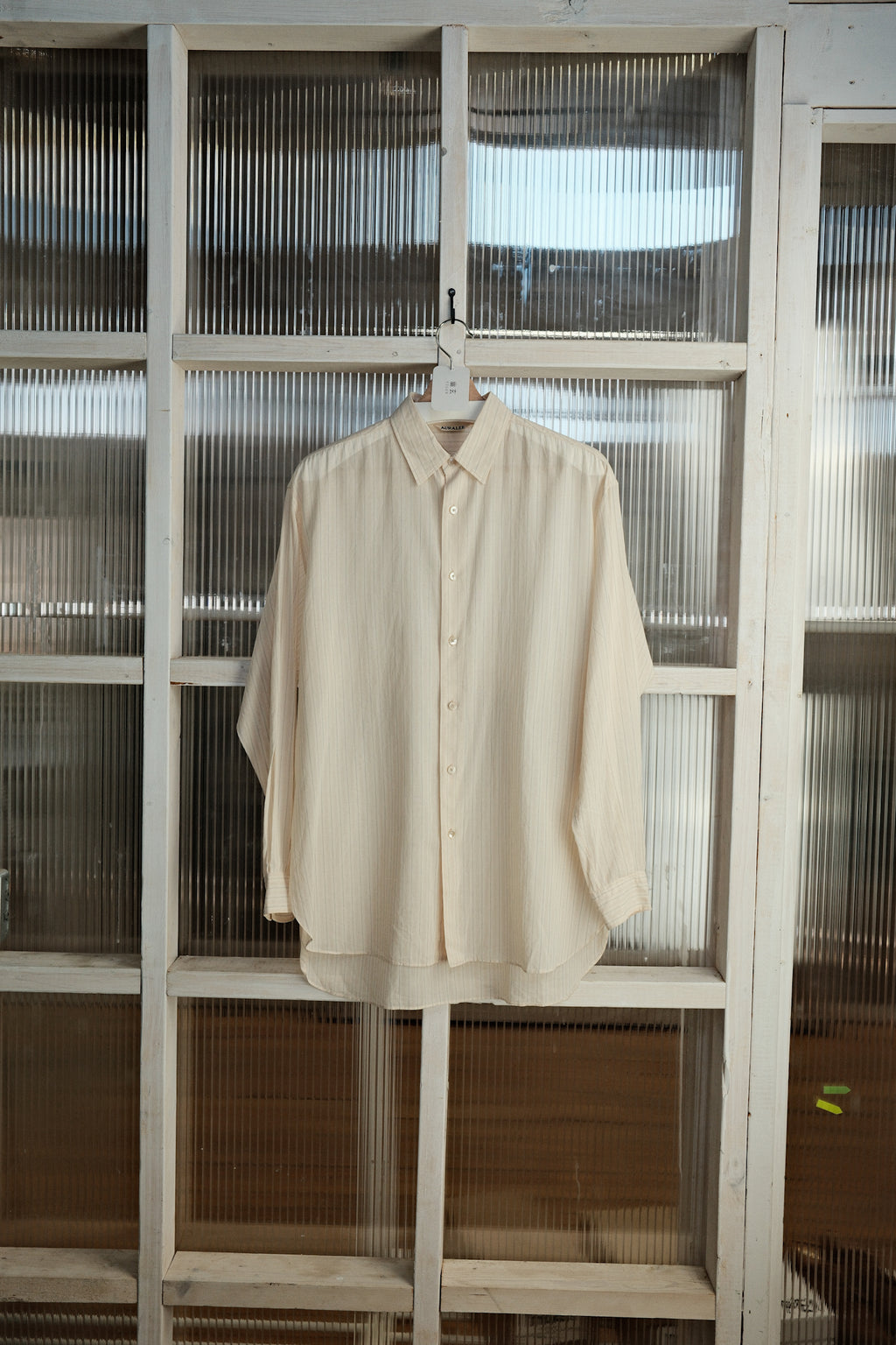 Auralee  - Shirt  - Cotton Stripe