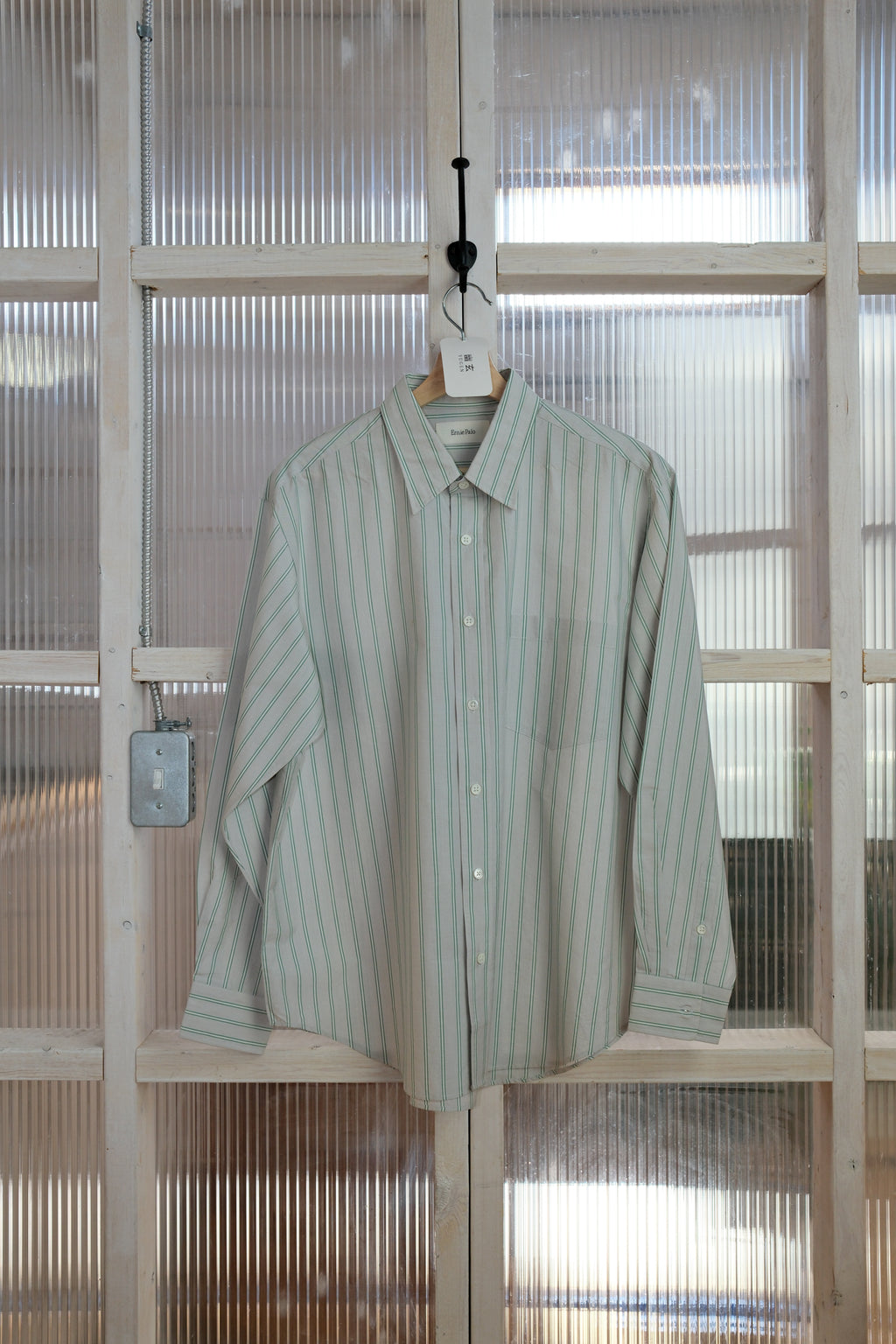 Ernie Palo - Standard Shirt  - Silk Cotton Stripe