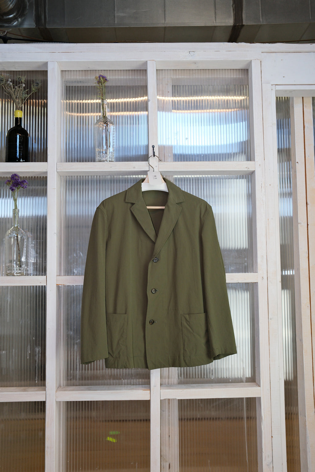 Polyploid  - Tailored Suit Jacket - Nylon Green