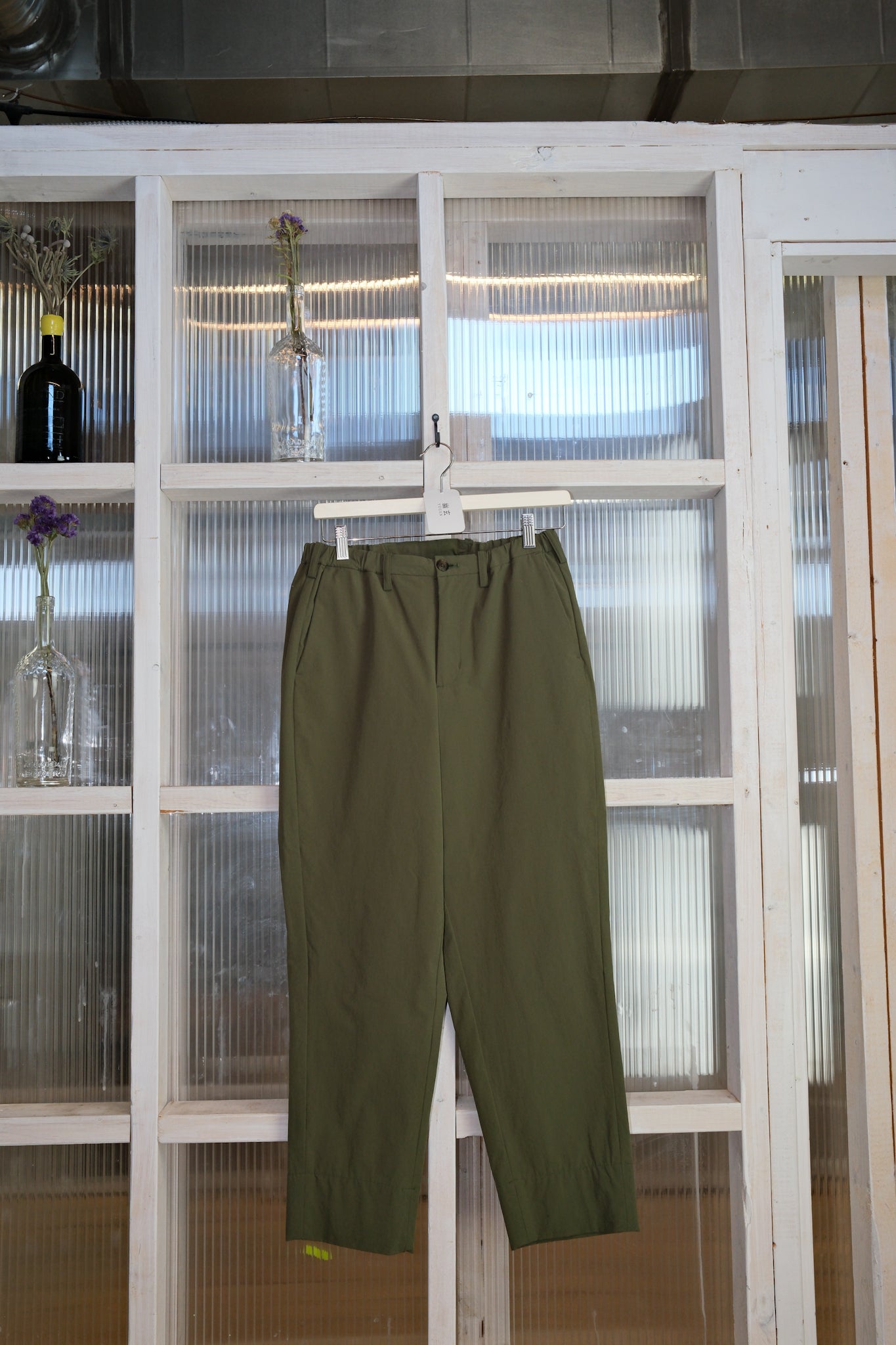 Polyploid  - Tailored Suit Pants  - Nylon Green