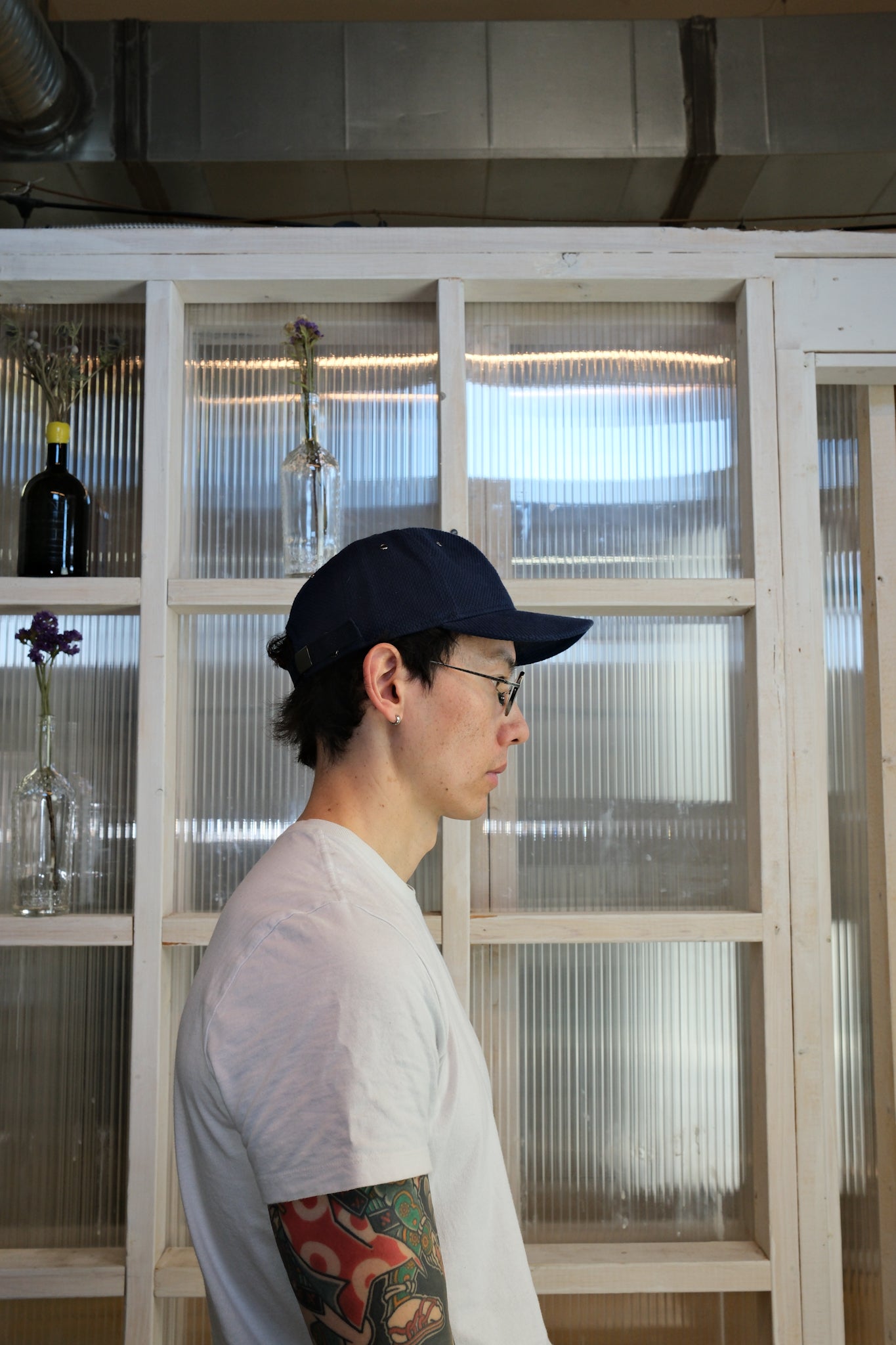 Held In Form - KUZUSHI CAP - Woven Sashiko