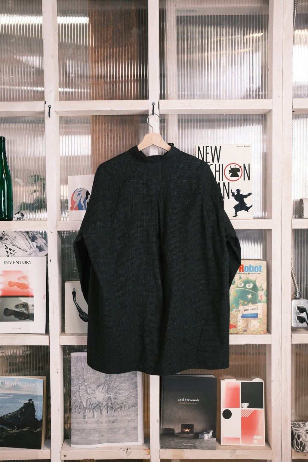 Polyploid - Shirt Jacket C - Black Check Cotton