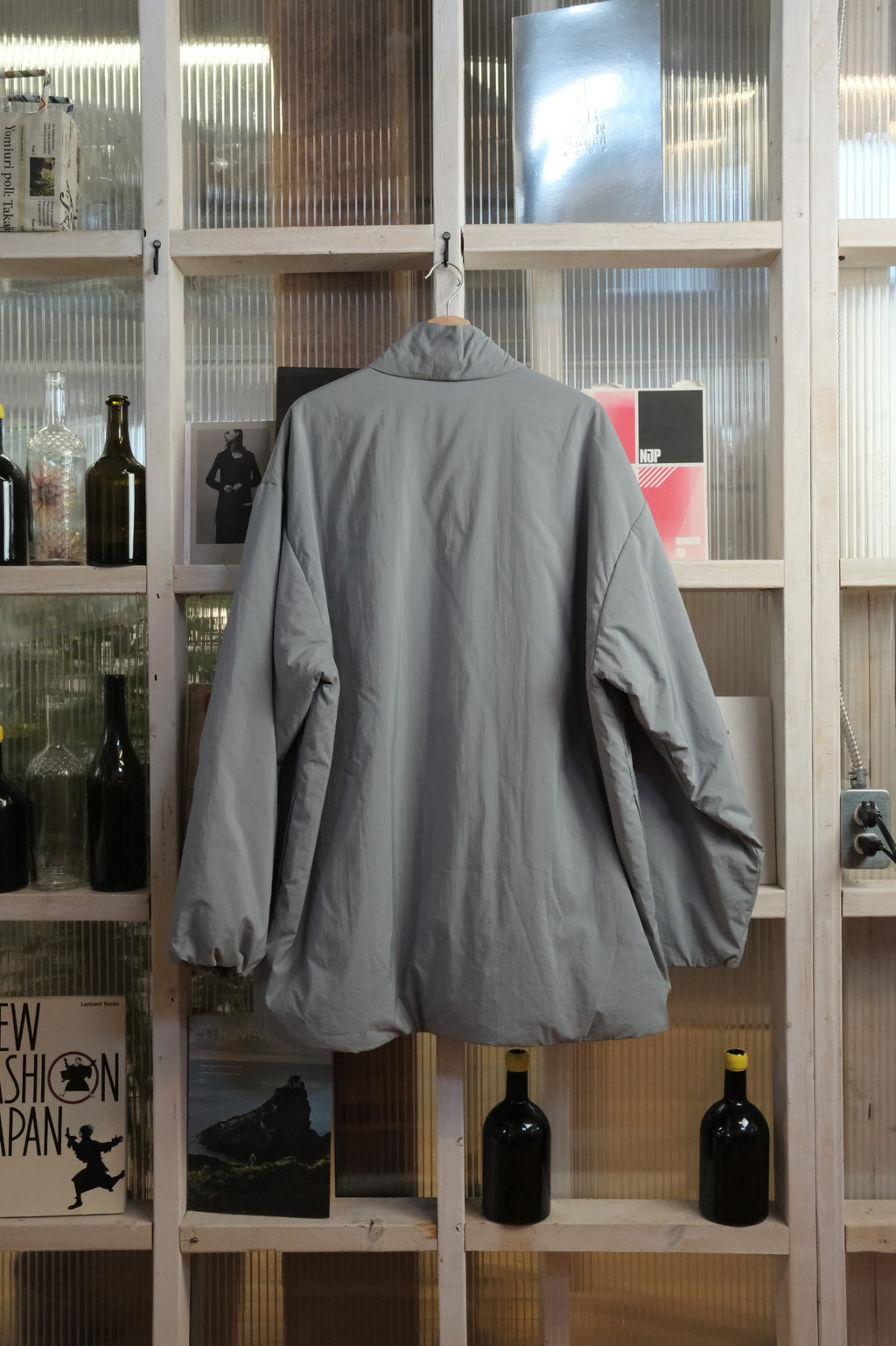 Stein - Oversized Padded Long Zip Jacket - Shell: Cotton, Nylon. Filling: Polyester