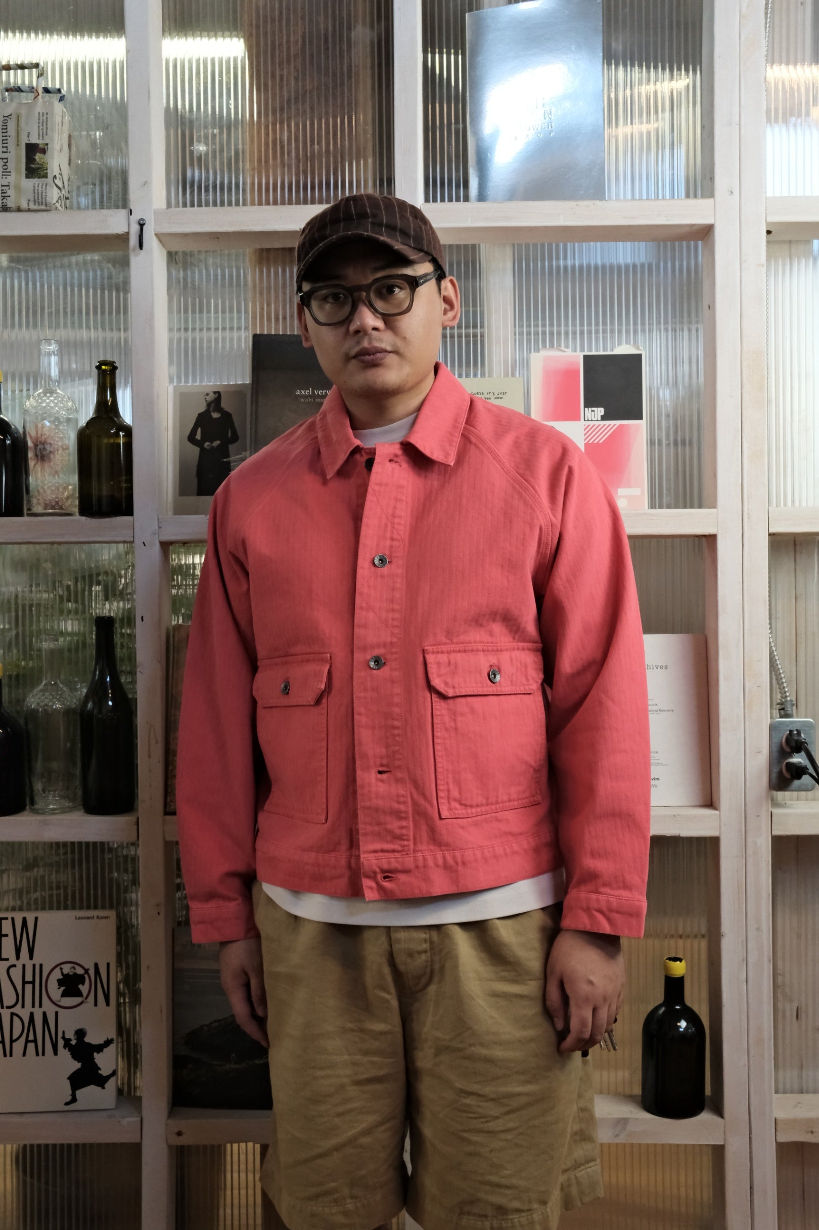 Held In Form - IRIMI CROP WORK JACKET - 100 % COTTON HERRINGBONE TWILL HEAVYWEIGHT - 450 GSM